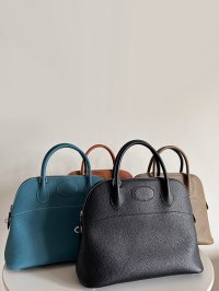 ボリードタイプレザー2WAYハンドバッグ31cm
